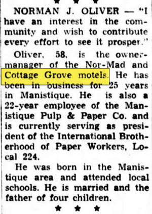 Nor-Mad Motel - Mar 1968 Norm Runs For City Council (newer photo)